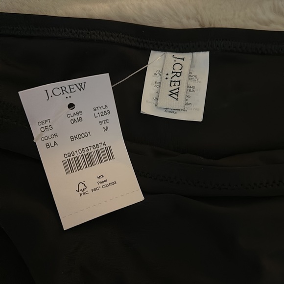 NWT J. Crew Bikini - Black (top L/bottom M) - Picture 2 of 4